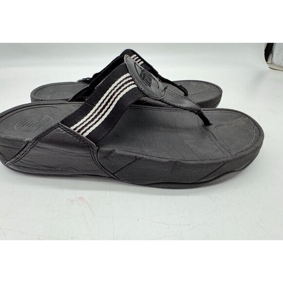 Fitflop Womens Walkstar All Thong Sandals Size 8 Striped Casual Summer Wedge - Picture 8 of 15